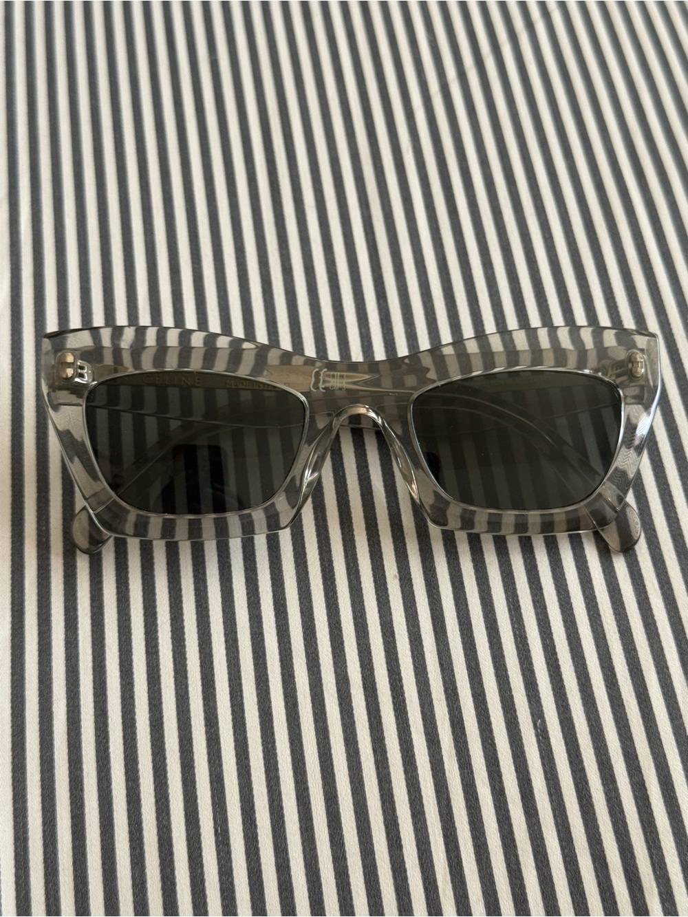 Celine Eva Cat Eye CL41399/S Clear Gray Sunglasses